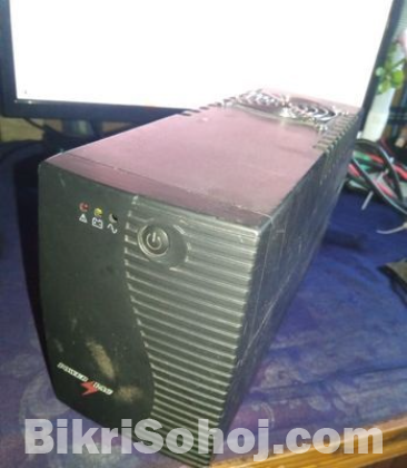 প্লাস্টিক বডি সহ Powerpac 650va অফলাইন Ups
